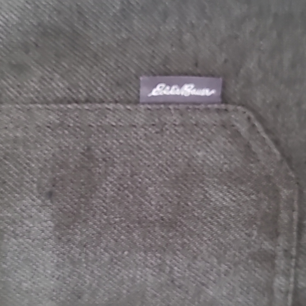 EDDIE BAUER MENS LINED SHIRT JACKET "FOREST NIGHT" GREEN SIZE XL - Picture 5 of 13